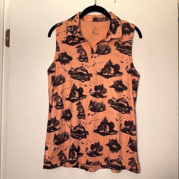 Nike Tops - Nike Ladies Golf Tank Top with Collar Size Medium